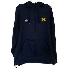 Michigan Wolverines Adidas Zip Hoodie Men’s sz L